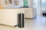 Brabantia NewIcon Pedal Bin 30L Matt Black Soft Closure with Inner Bucket view 6