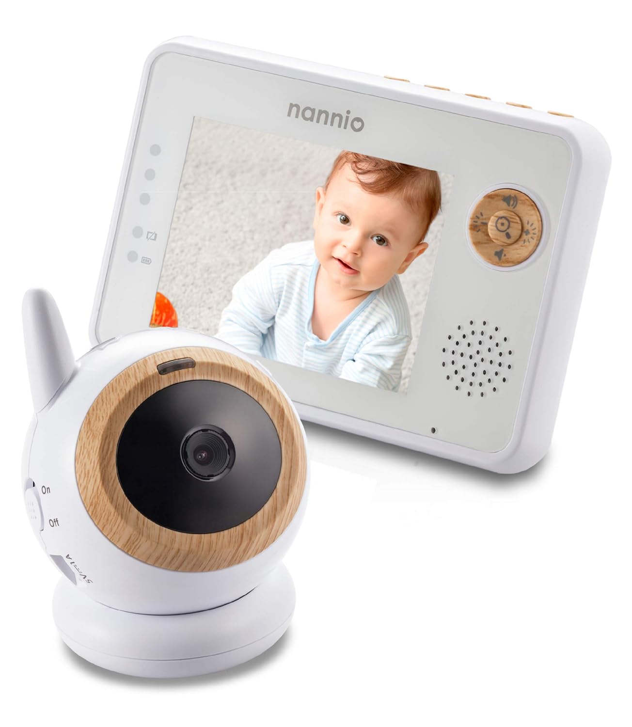 NANNIO Eye Video Baby Monitor, 3.5" Color Display with