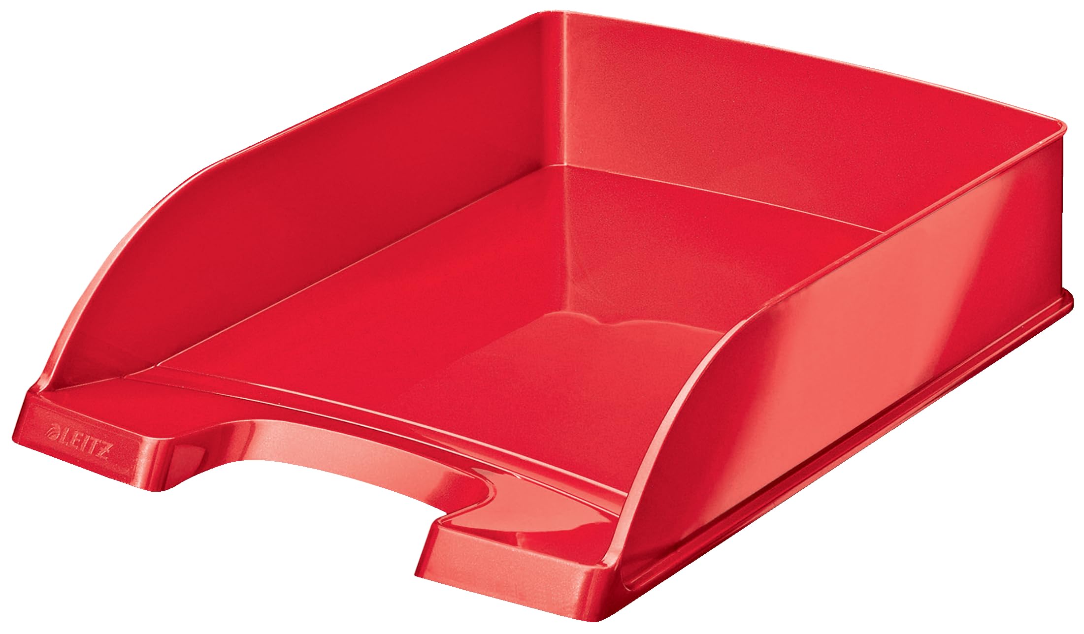 Leitz Wow A4 Letter Tray, Red Desk Tray Organiser, A4 Paper Tray, 52263023,(52263026)