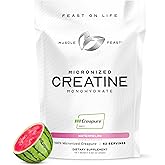 Muscle Feast Creapure - Micronized Creatine Monohydrate Powder | Premium Pre-Workout or Post-Workout | Flavored Creatine for Women & Men | Easy to Mix, Gluten-Free, Safe and Pure, (Watermelon, 250g)