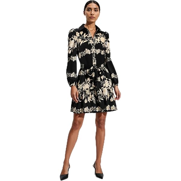 long sleeve jersey wrap dress Ralhaa Wrap Jersey Midi Dress Black