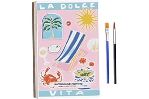 Mini Paint Pad, Cute Pocket Watercolor Paint Book, Kids DIY Mini Watercolor Pad, Protable Workbook, Coloring Book for Adults 