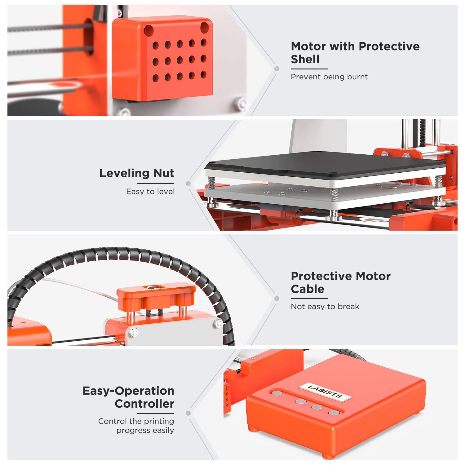 labists mini desktop 3d printer