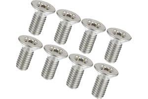 Motoforti 8pcs Stainless Steel Brake Disc Rotor Screws Front Rear Retaining Hardware Bolts Kit 93600-06014-0H 51741440 for Ho