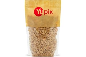 Yupik Dry Roasted Unsalted Peanuts, 1 kg, Kosher, Gluten-Free, Vegan, Split Peanuts, Crunchy Half Nuts, No Added Salt, No Ski