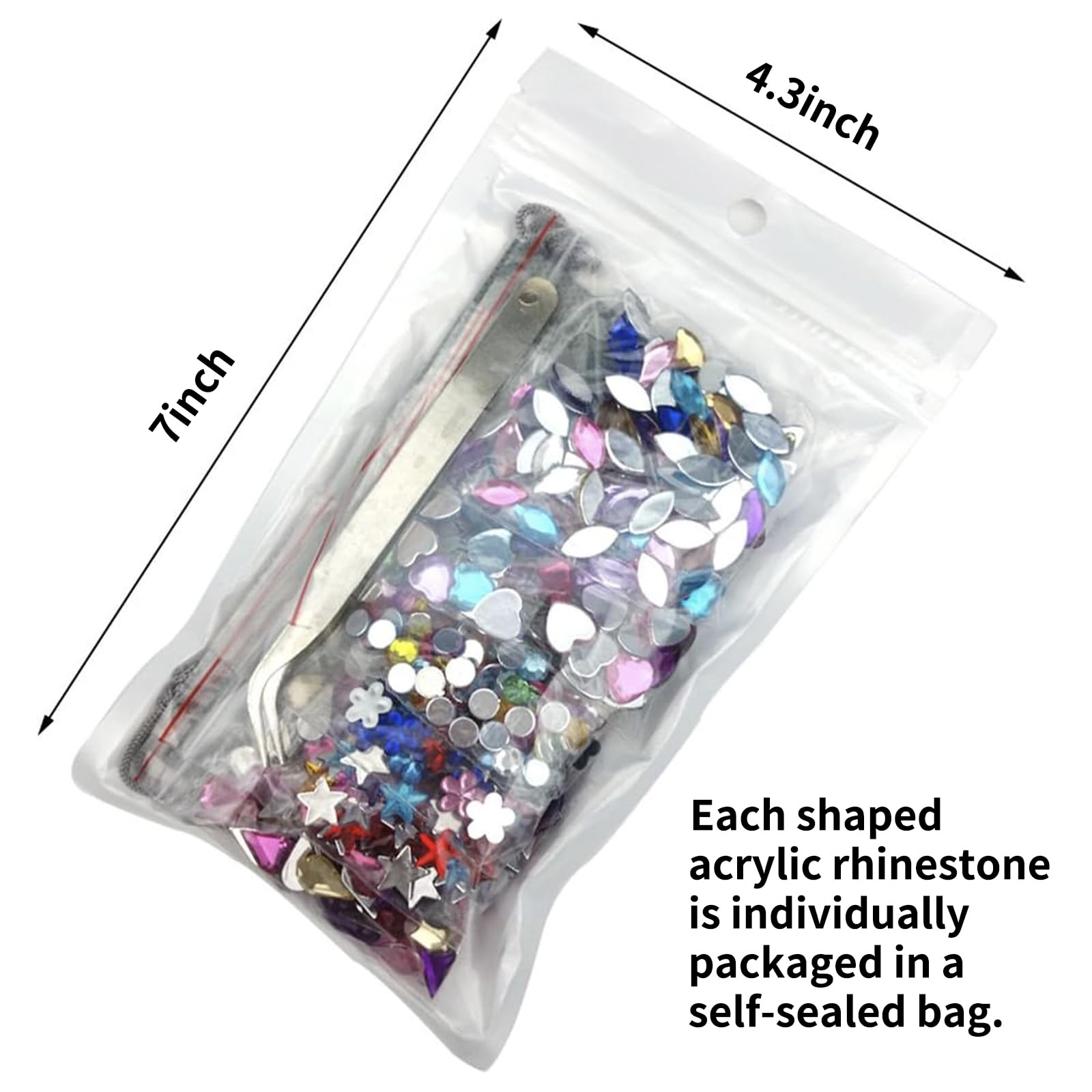 JPSOR 600pcs Gems Jewels for Crafts, Acrylic Flatback Rhinestones for Halloween Pirate Party Decorations, Crafting Embellishments Gemstone (6 Shapes, 6-13mm)