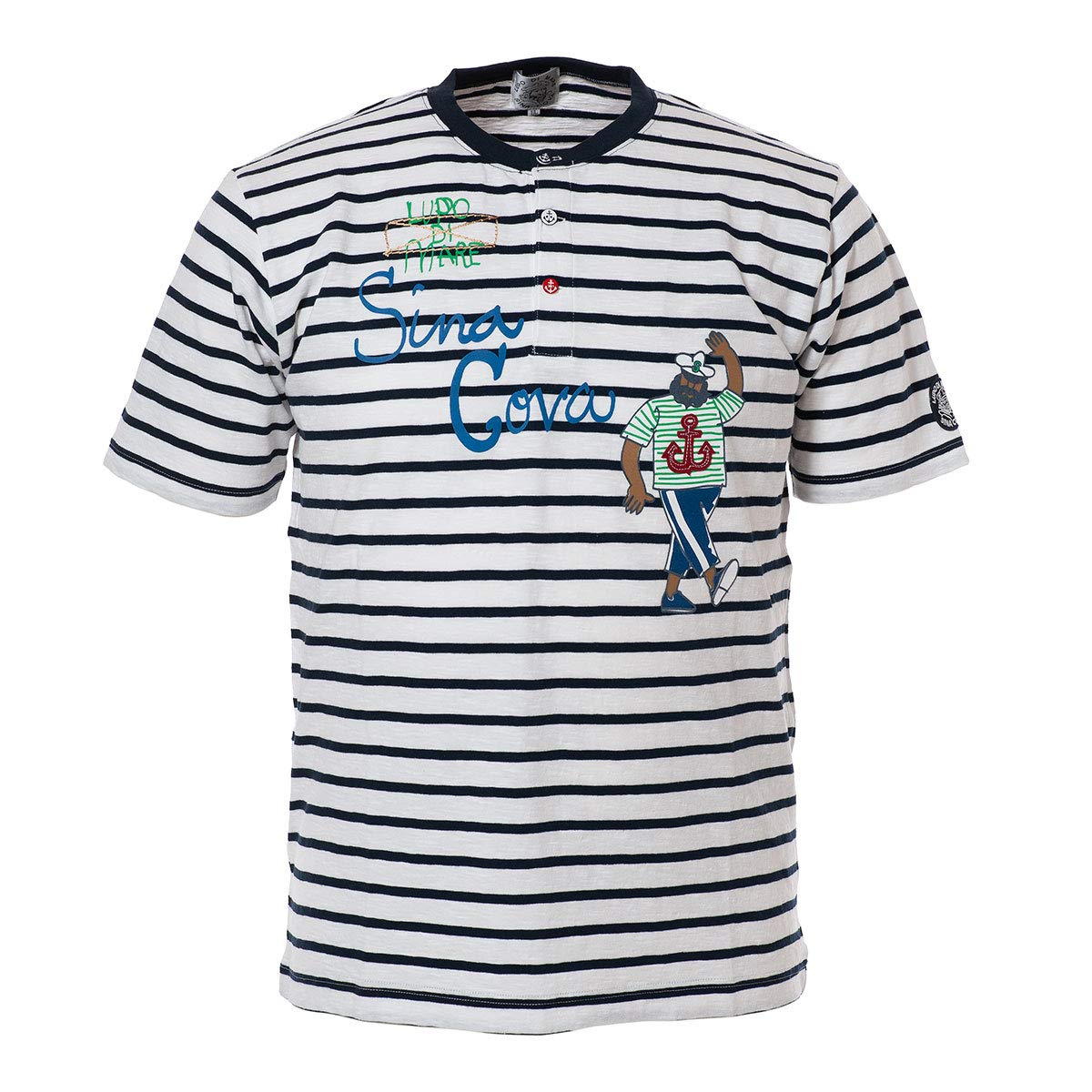 想像を超えての シナコバ Sina Cova 大きいサイズ ヘンリーネックｔシャツ 半袖tシャツ ボーダーtシャツ Tシャツ カットソー 綿 スラブ天竺 船長 メンズ マリンウェア ゴルフウェア ネイビー系 B07qf1vt7h 再再販 Firstcity Edu My