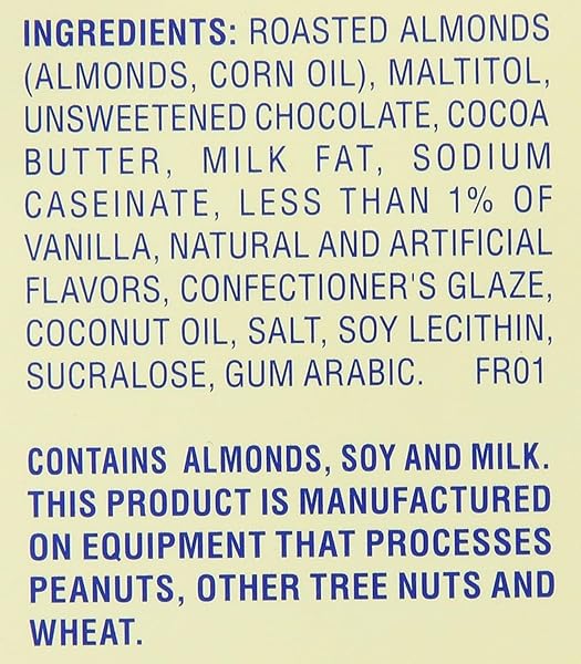 ATKINS ENDULGE TREAT CHOCOLATE COVERED ALMONDS. RICH & CRUNCHY. KETO-FRIENDLY.1 OZ, 5 COUNT (PACK OF 4)