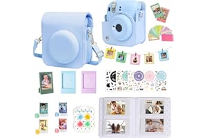 WOGOZAN Mini 12 Accessories Kit for Fujifilm Instax Instant Camera Case + Album for Mini 3 Inch Film + Color Filters + Photo 