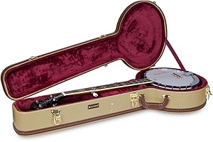 Crossrock CRW600BJTW Hardshell Banjo Case, Arch-Top Wooden in Vintage Tweed