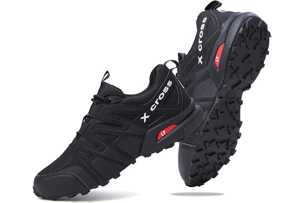 ziitop Trail Running Shoes Men Waterproof Hiking Shoes Non-Slip Outdoor Trekking Sports Shoes for Men Lightweight Breathable