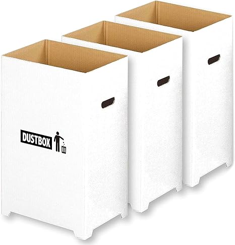 Amazon Co Jp Amazon Co Jp限定 分別 ゴミ箱 フタなし おしゃれ スリム ダンボール ダストボックス 45リットル ゴミ袋 対応 3個組 B級品 ホーム キッチン