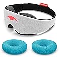 Manta Sleep Cooltherapy Bundle - Sleep Mask + Cool Eye Cups - 100% Total Blackout Mask Paired With Cooling Therapy Cups for Deep Rest, Migraines, Puffy Eyes & Sinus Relief