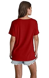 WEESO Womens Summer Tops 2025 Short Sleeve T Shirts