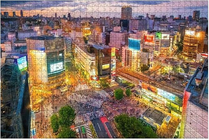Amazon 1000ピース ジグソーパズル 風景 とうきょう トウキョウ 東京 東京都 東日本 Shibuya 東京都心 渋谷区 おおやしま おおやしまぐに 子供 おもちゃ 室内 プレゼント 誕生日プレゼント 女の子 男の子 知育玩具 おもちゃ おもちゃ