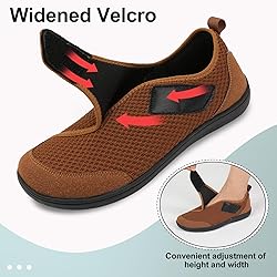 LeIsfIt Mens Wide Diabetic Shoes Adjustable