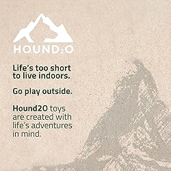 Hound2O Dog Chew Toys - Squeaky Fetch Ball, Yellow