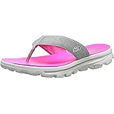 skechers performance women's go walk move solstice flip flop