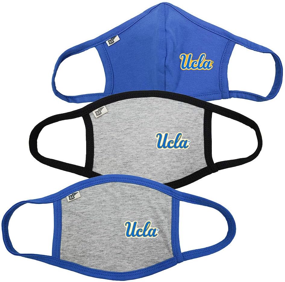 University of California Bruins Face Covering 3 Pack Gray - Blue : Sports & Outdoors