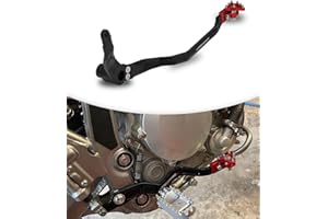 JFG RACING Motorcycle Rear Brake Pedal Foldable Foot Brake Lever for CRF110F 2013-2025 Dirt Pit Bike RED