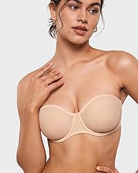 INLYRIC Women's Sheer Strapless Bras Mesh Sexy