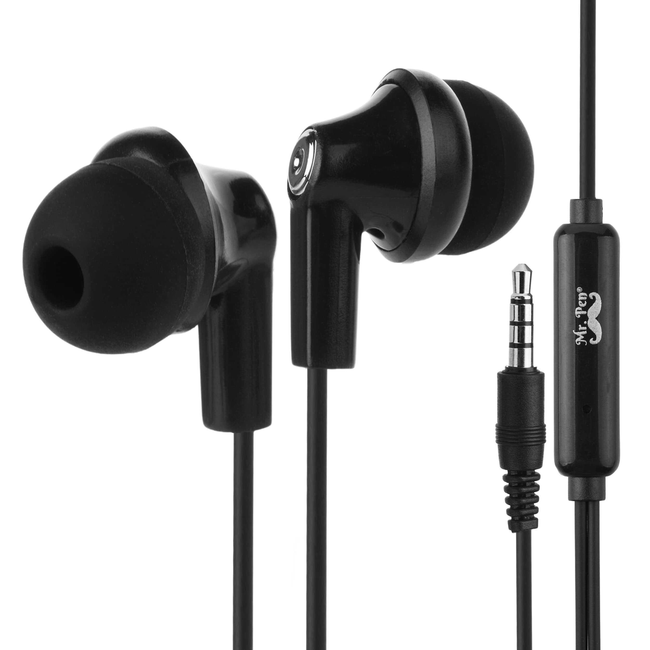 Photo 1 of Mr. Pen- Earbuds with Microphone, 4.25 Ft, 3.5mm Jack, Wired In Ear Headphones