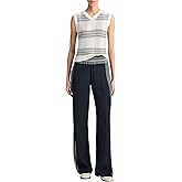 Vince Women's Mid Rise Placed Stripe Pull on Pant