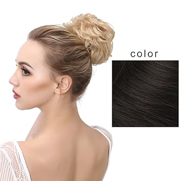 Sarla 50g Synthetic Scrunchie Buns Curly Hair Extensions Wavy Hair