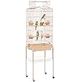 Yaheetech 64'' H Open Top Metal Medium Small Parrot Parakeet Bird Cage w/Double Doors, Slide-Out Tray & Detachable Rolling Stand