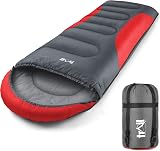 Trail Outdoor Leisure Trail Envelope Sleeping Bag Snug Hood 3 Season 190x75