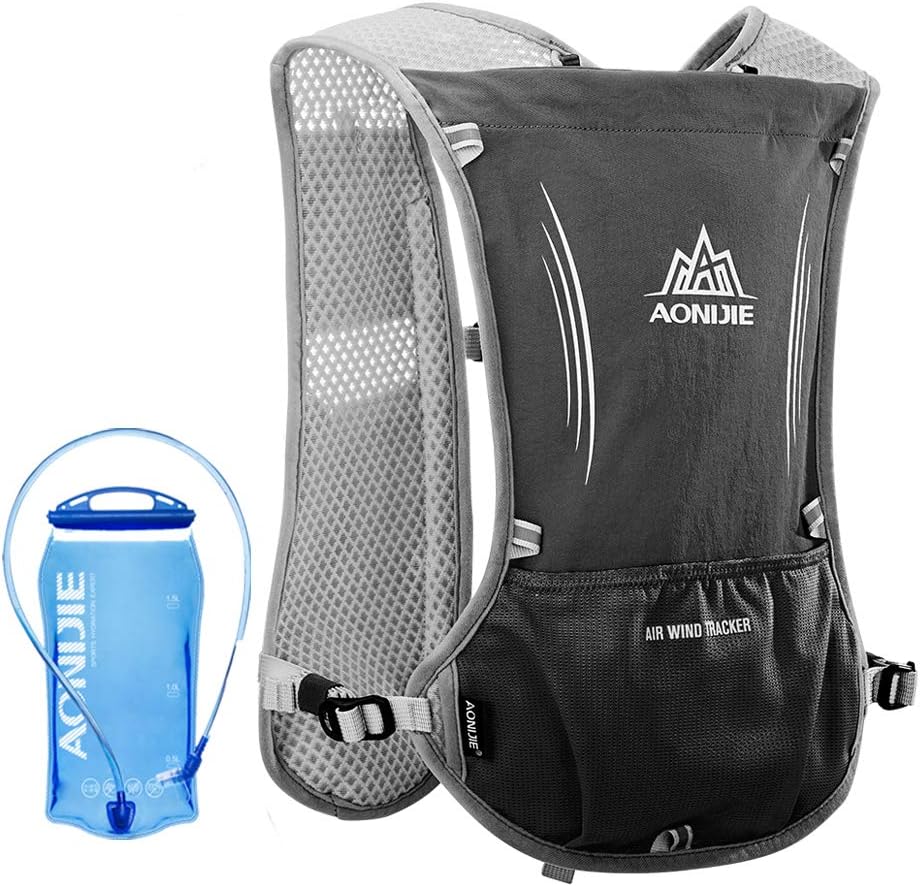 Lixada Mochila Pack Hidratación, Deporte Botella de Agua Mochila Bolsa con 1,5L Vejiga de Hidratación