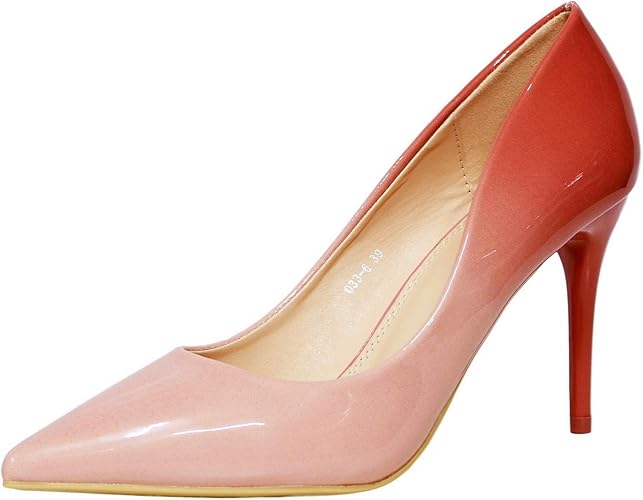 patent mid heel shoes