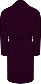 Adore Home 100% Cotton Terry Towelling Shawl Collar Bathrobe Large Aubergine view 2