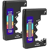 UMLIFE 2PACK BT-886 Battery Tester Checker BatteryTester for Battery C D 9V AA AAA 1.5V -Black