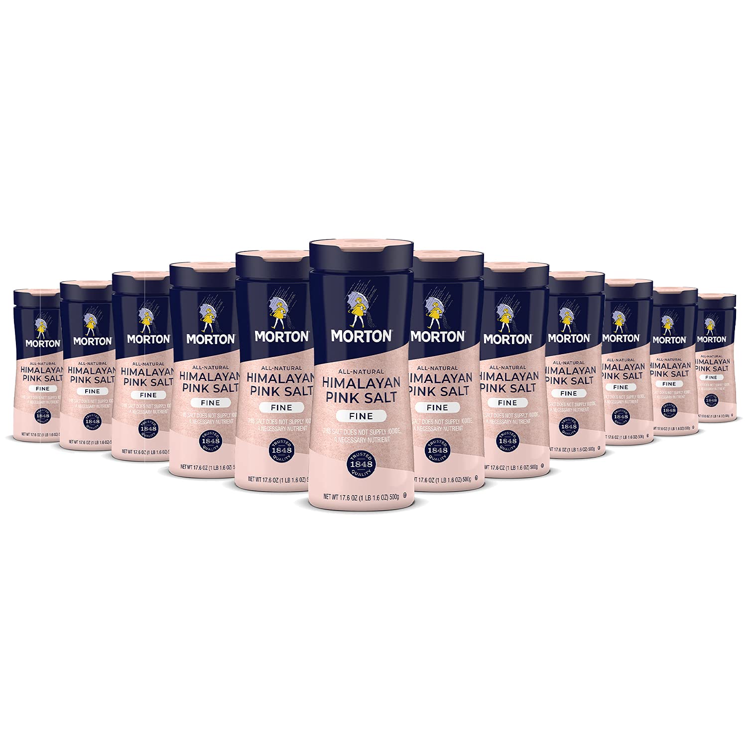 Morton All-Natural Himalayan Pink Salt, Fine, 17.6