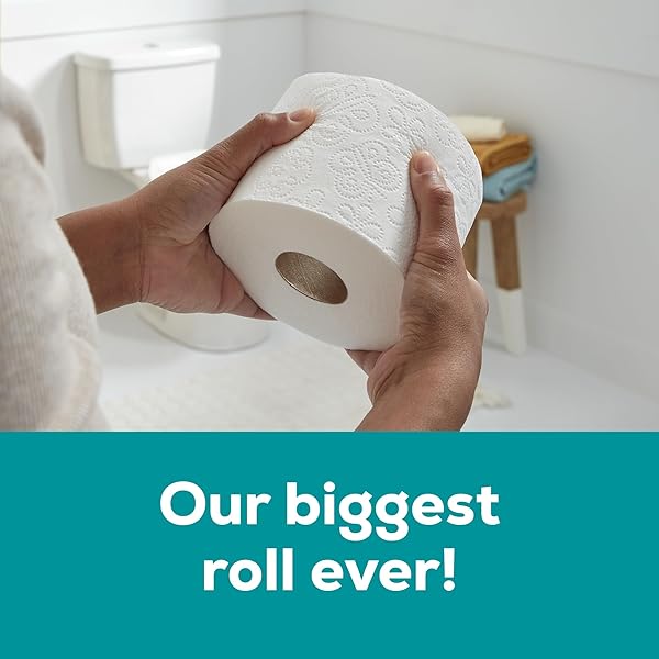 ANGEL SOFT TOILET PAPER, 12 SUPER MEGA ROLLS = 72 REGULAR ROLLS, SOFT AND STRONG TOILET TISSUE