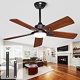 42"Wooden Ceiling Fans with Remote Control with