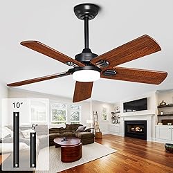 42"Wooden Ceiling Fans with Remote Control with