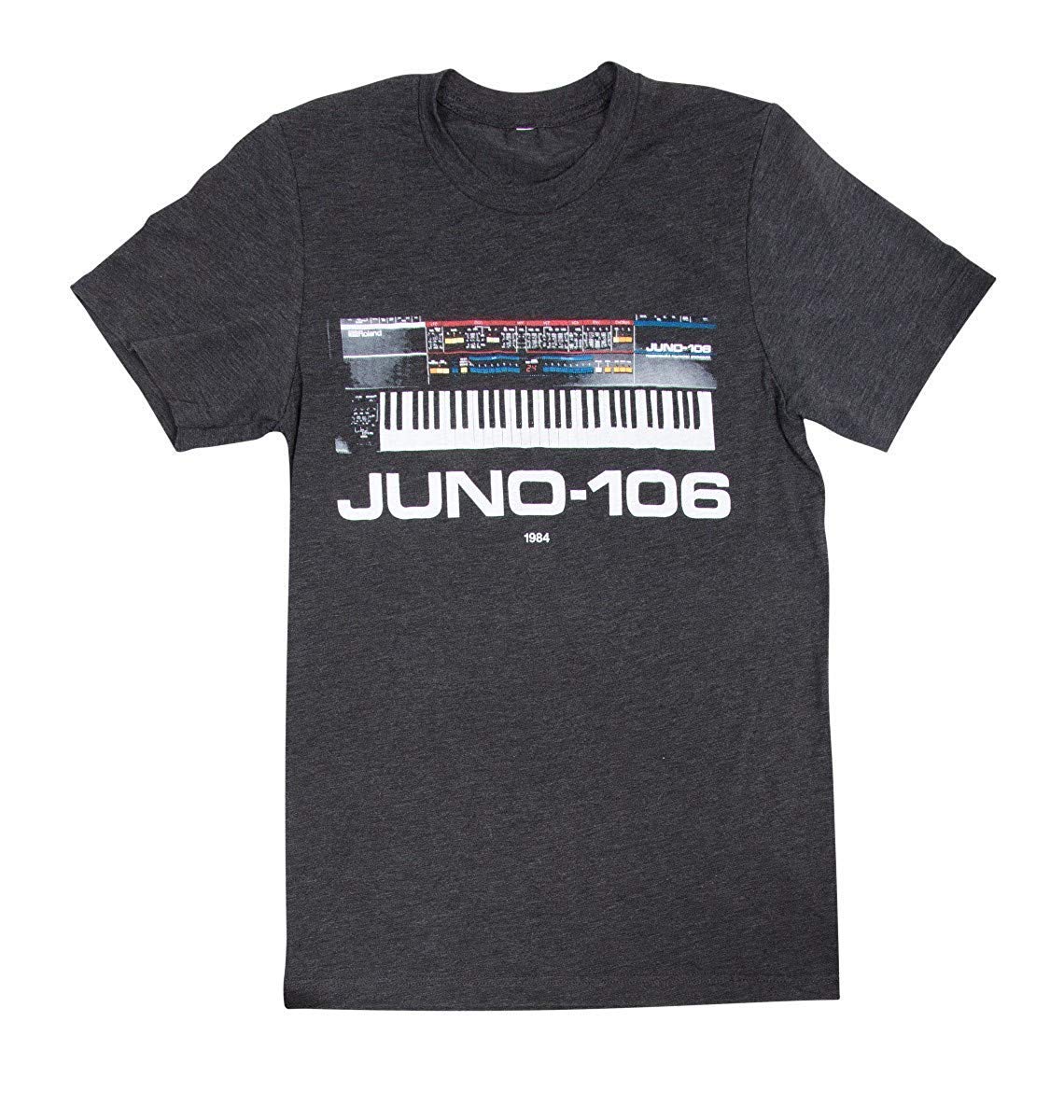 ROLAND Authentic Juno-106 Crew Tshirt, Grey, Size: Large (Ccr-J106Tl)