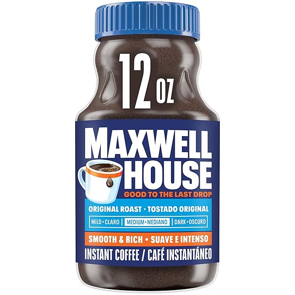 MAXWELL HOUSE ORIGINAL MEDIUM ROAST INSTANT COFFEE (12 OZ JAR)