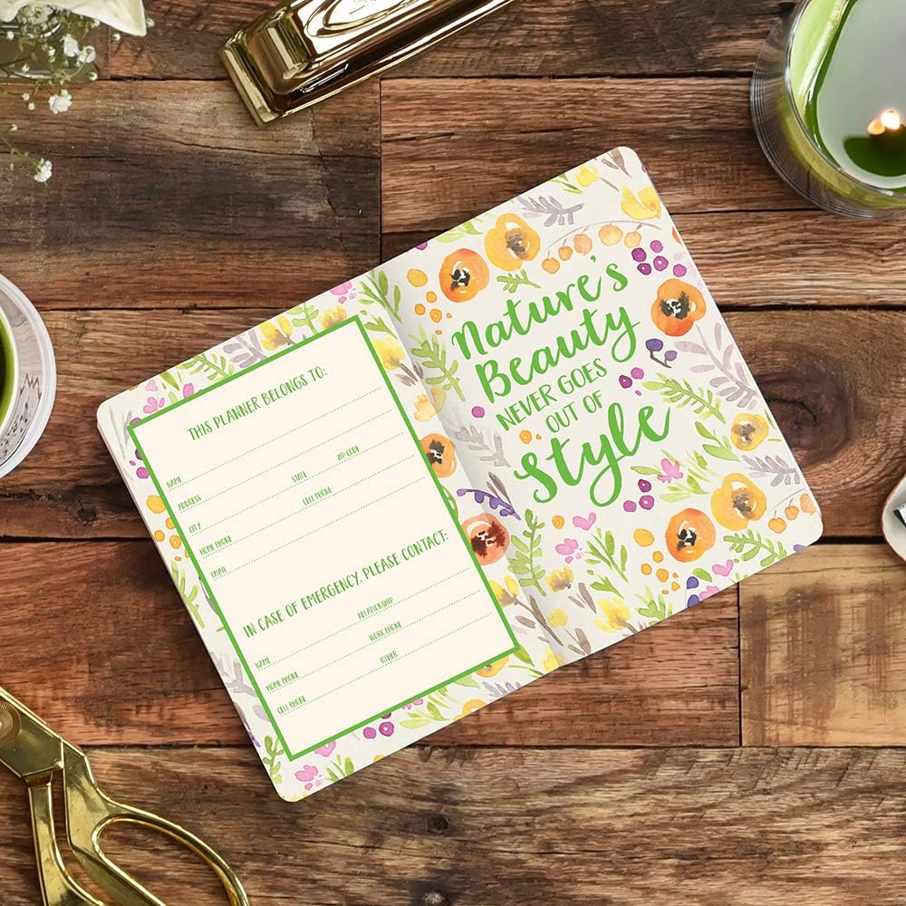 Orange Circle Studio 2020 Monthly Pocket Planner, Bold Blossoms : Office Products