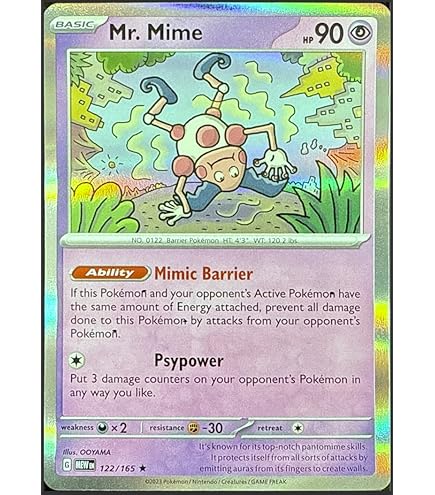 Amazon.com: Pokemon – Mime jr 031/091 – Paldean Fates – Reverse Foil –  Single Card : Toys & Games