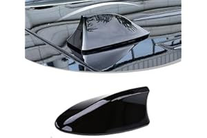 fasebeek Pack of 1 Shark Fin Antenna, Car Antenna Decorative, Car Accessories, Top Mounted Dummy Roof Aerial, Fit for Car SUV (Black)