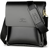 Gunorcy Mens Crossbody Bag, Leather Messenger Shoulder Bag for Women Men Purse Travel Work Business | Leather, Messenger, Purse, Travel, Work, Business