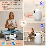 Blemil Upgrade Baby Monitor 5" Split Screen 2 Cameras 30H Battery view 4