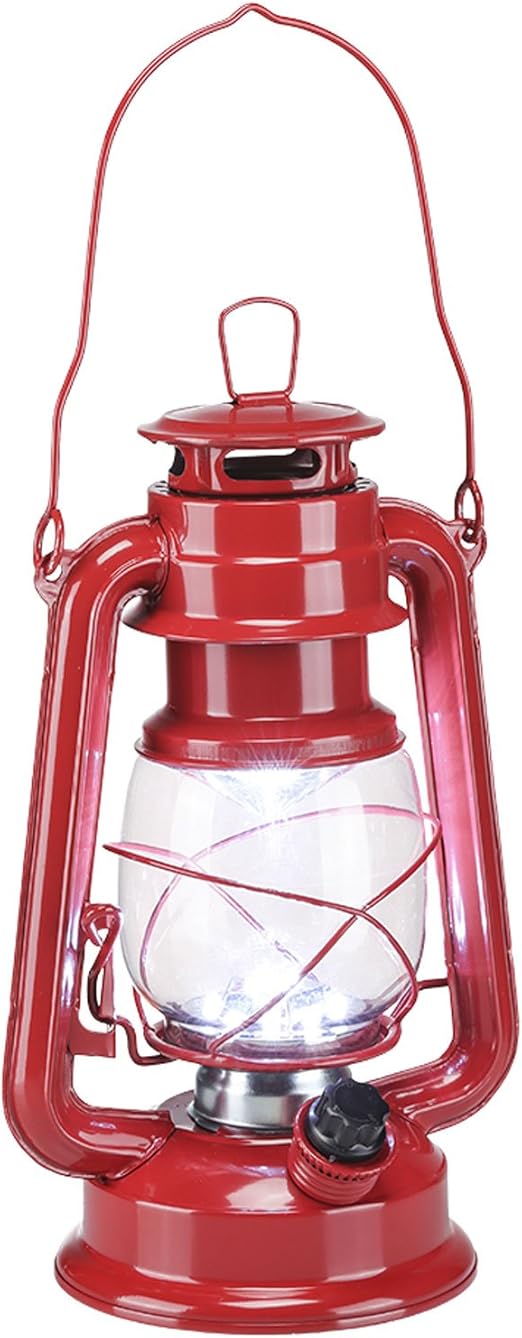 Hurricane lamp lantern camping lantern made of metal with LED lighting