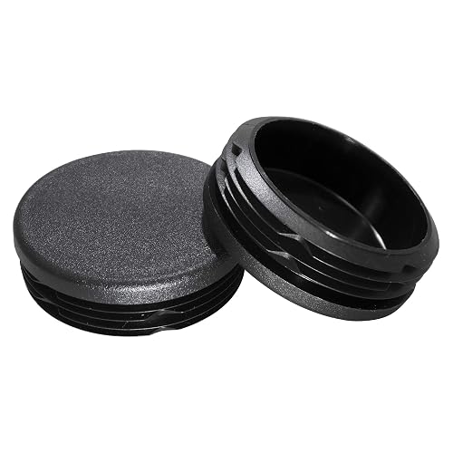 Prescott Plastics 1 Inch Round White Plastic Plugs (10 Pack) - Chair Leg Floor Protectors, Tubing End Caps - View #2