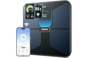 RENPHO Scale with BMI, Body Fat, Muscle Mass, Smart Scale for Body Weight, Wi-Fi & Bluetooth Body Composition Scale, Rechargeable, Elis Evo