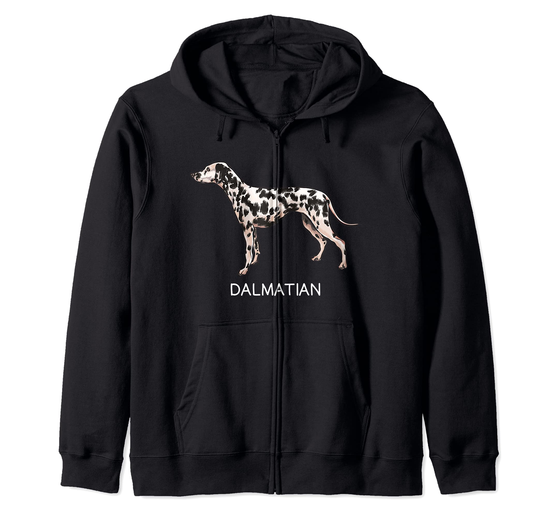 Dalmatian Crazy Dog Lover Zip Hoodie