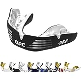 OPRO Instant Custom-Fit Mouth Guard, Dentist-Level Comfort, Protection & Fit - Moldable Mouthguard for Football, Boxing, Rugby, MMA, BJJ, UFC Mouth Piece- Includes Mouth Guard Case (UFC Black, Adult)